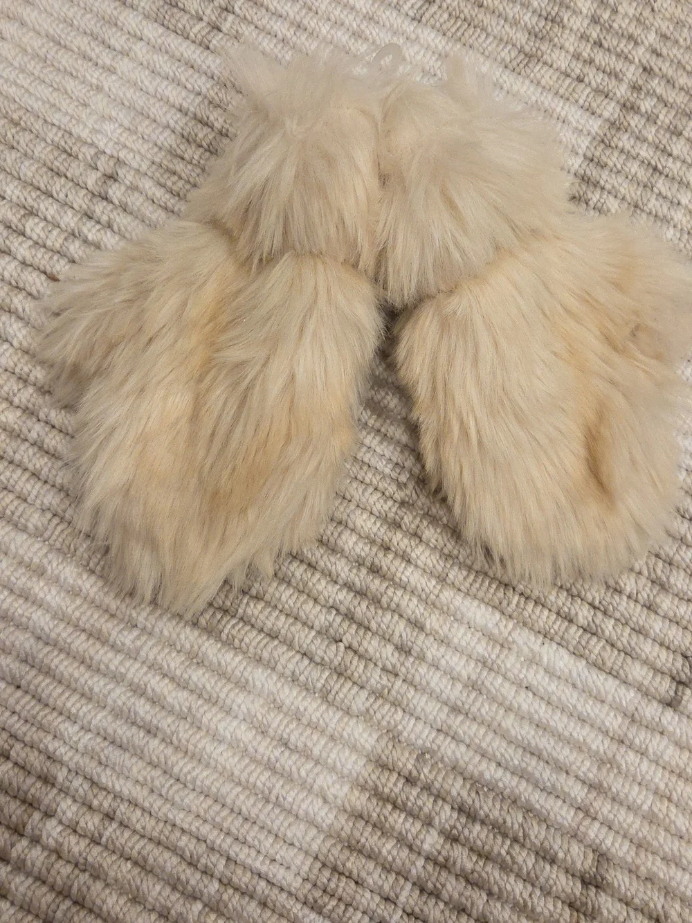 Baby Gap Faux Fur Mittens Size S/M